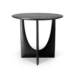UNIK Nordic Round Solid Black Side Table modern