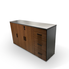 MIMOSA Executive Office Storage with 3 Swing Doors and 3 Drawers