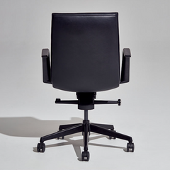 ZENITH Boardroom and Meeting Premium Quality Black Middle Back Chair