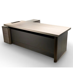 Proficient 2.2M Executive Desk L/R Return with Universal Mobile Handset Charger