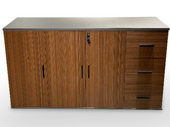 MIMOSA Executive Office Storage with 3 Swing Doors and 3 Drawers