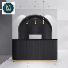 LUXE 1800mm Handcrafted Modern Reception Desk beckground.