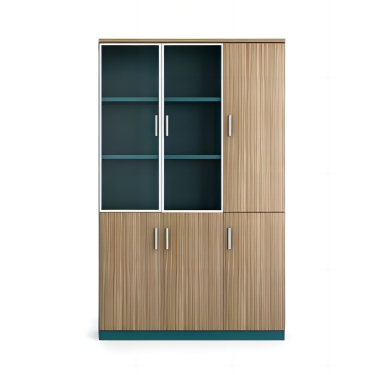 RYE Office Cabinet With 2 Glass Swing Doors - Purple Eucalyptus