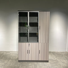 Eucalyptus Display Cabinet With 2 Glass Swing Doors 1200mm L