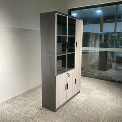 Eucalyptus Display Cabinet With 2 Glass Swing Doors 1200mm L