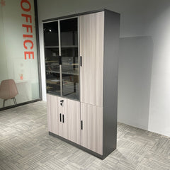 Eucalyptus Display Cabinet With 2 Glass Swing Doors 1200mm L