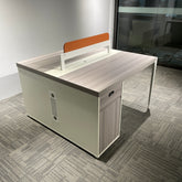 Duo High Quality Dual Workstations Face to Face