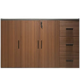 MIMOSA Executive Office Storage with 3 Swing Doors and 3 Drawers