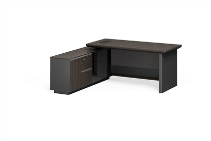 MARVERIK Classic Premium Quality Executive Desk 2.0M with Left and Right Return