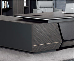 MARVERIK 2.4M Luxury Modern Office CEO Executive Desk L/R Return