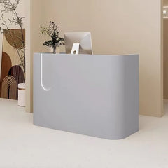 BELLA Luxury Modern Reception Desk Gray.