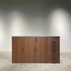 MIMOSA Executive Office Storage with 3 Swing Doors and 3 Drawers