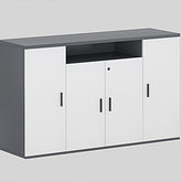 Modern 4-Door Executive Office Credenza