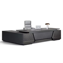 MARVERIK 2.4M Luxury Modern Office CEO Executive Desk L/R Return