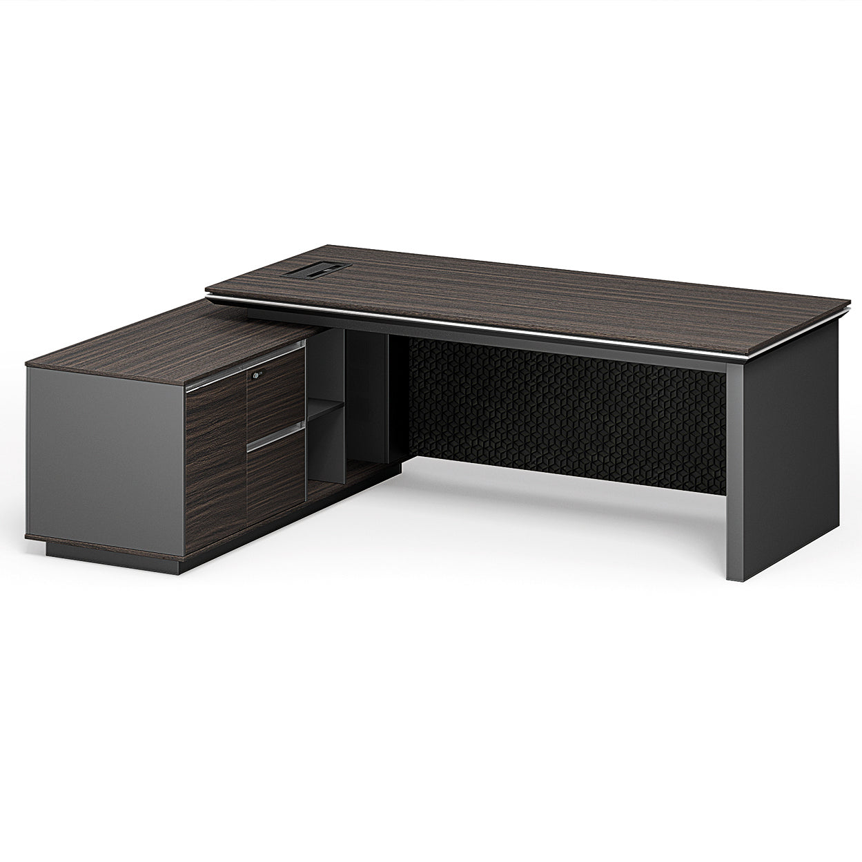 MARVERIK Classic Premium Quality Executive Desk 2.0M with Left and Right Return