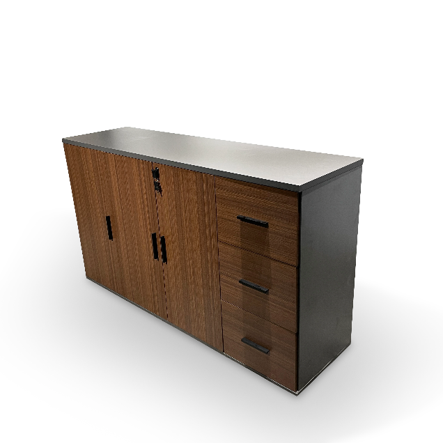 MIMOSA Executive Office Credenza with 3 Drawers