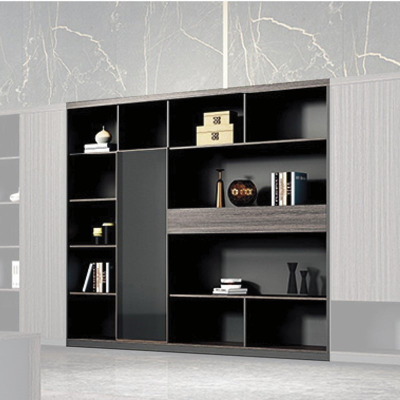 MARVERIK Luxury Modern Office Bookcase/Glass Display Cabinet/Book Shelf 2.4M L