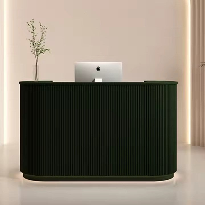 LUXE Modern Style Customized Design 1800mm Hand Crafted Reception Desk - Black