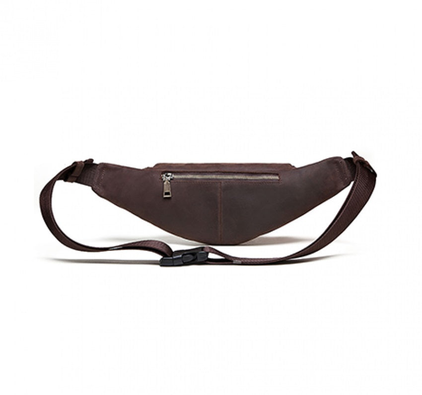 MAYFAIR Crazy Horse Leather Waist Bag for Men