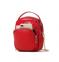 MAYFAIR Red Leather Bag Female