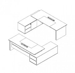 OSAKA Executive Desk L-Shape 1.6M