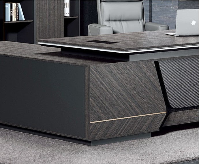 MARVERIK Luxury Modern Office CEO Executive Desk 2400MM L/R Return