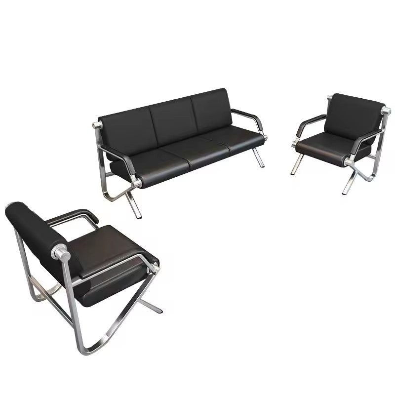 Five-Person Modern Simple Business Reception Sofa Set Chairs