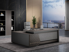MARVERIK 2.0M Classic Premium Quality Executive Desk with Left and Right Return