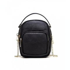 MAYFAIR Black Leather Bag Female