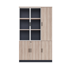 RYE Office Cabinet With 2 Glass Swing Doors - Purple Eucalyptus