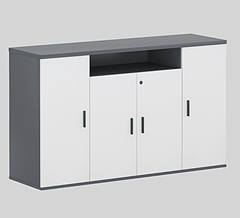 ARCHIVE 4 Doors Modern Executive Office Buffet Credenza