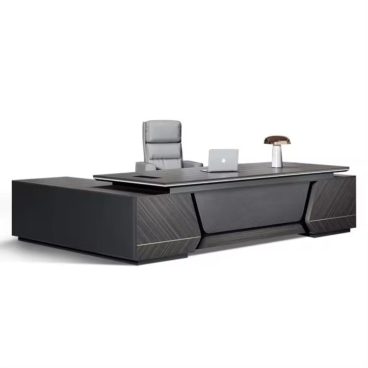 MARVERIK Luxury Modern Office CEO Executive Desk 2400MM L/R Return